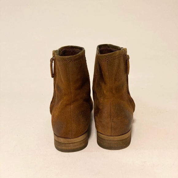 Franco Sarto Kelvin Tan Leather Ankle Boots size 8 - Picture 7 of 16